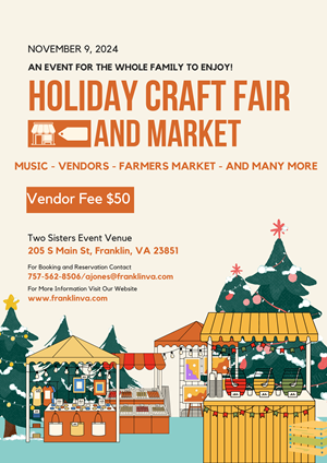 2024 Holiday Craft Fair Flyer